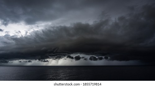 Stormy Views around  the   caribbean island of Curacao