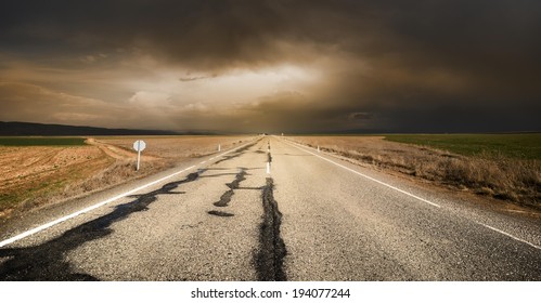 Stormy Warm Road