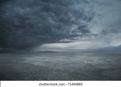 Stormy Weather And Dark Clouds