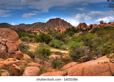 Stormy Weather In Texas Canyon In Southeast Arizona