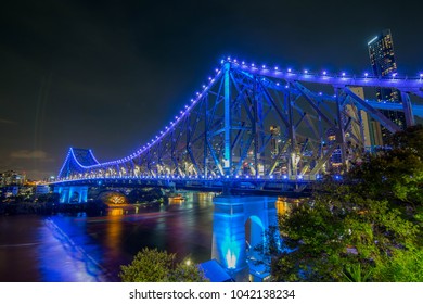 Story Bridge at night - Shutterstock ID 1042138234