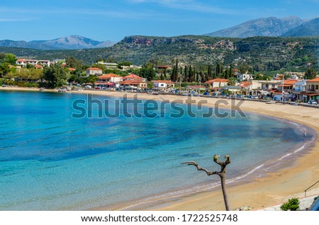 Stoupa is a seaside village of Mani,located along two bays with sandy beaches.In the famous beach of Kalogria Nikos Kazantzakis was inspired and wrote the uniqe novel “Life and Times of Alexis Zorbas