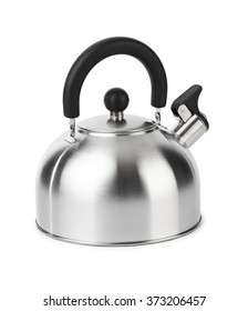 Stovetop Whistling Kettle Isolated On White Background