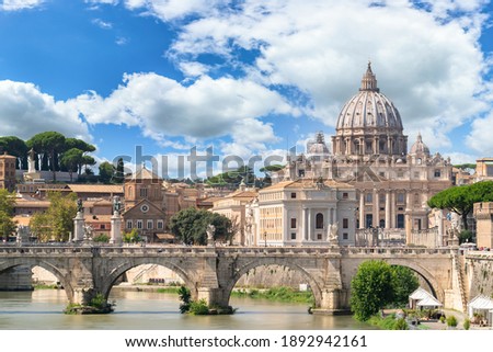 St.Peter's basilica in Vatican, Rome.Italy
