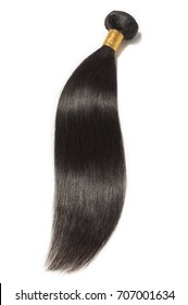 straight black human hair weave extensions 