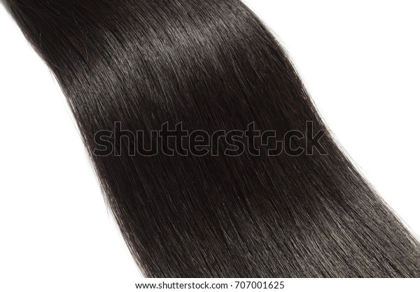 Straight Black Human Hair Weave Extensions Stock Photo Edit Now