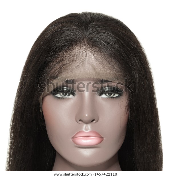 Straight Black Human Hair Weaves Extensions Stock Photo Edit Now 1457422118