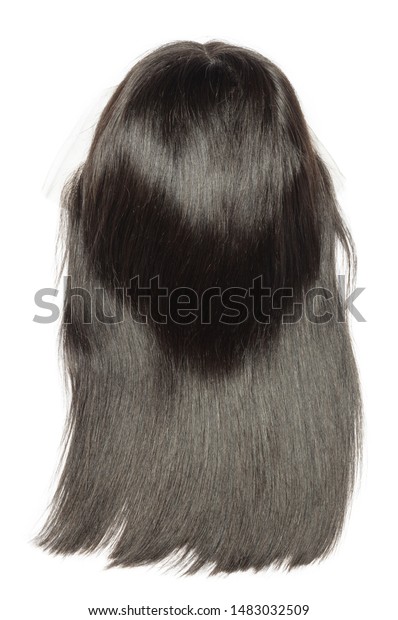 Straight Black Human Hair Weaves Extensions Stock Photo Edit Now