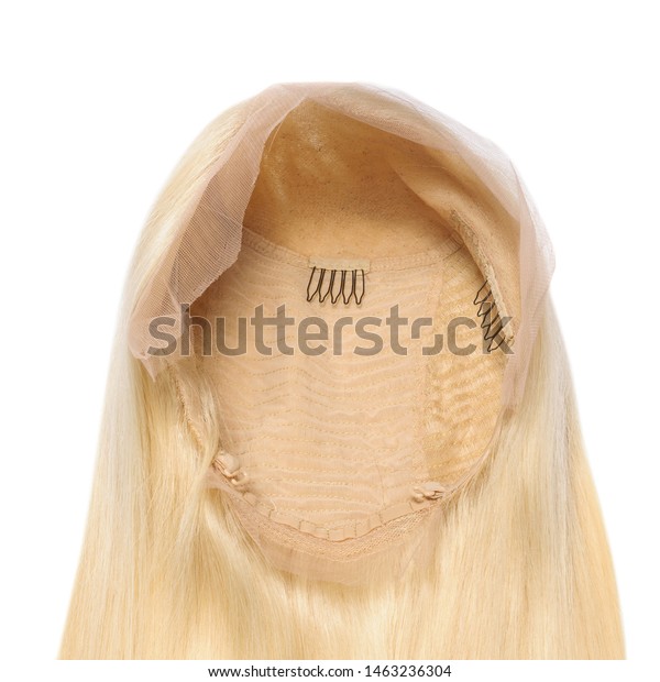 Straight Bleached Golden Blonde Human Hair Stock Photo Edit Now