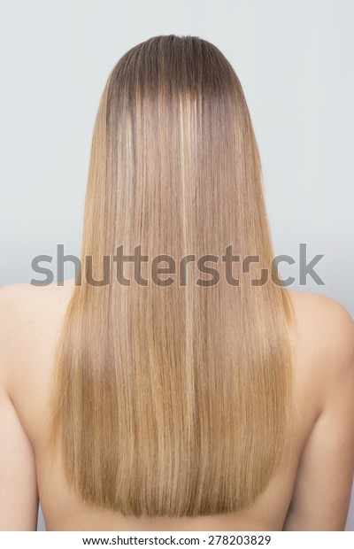 Straight Blonde Hair Behind Stock Photo Edit Now 278203829
