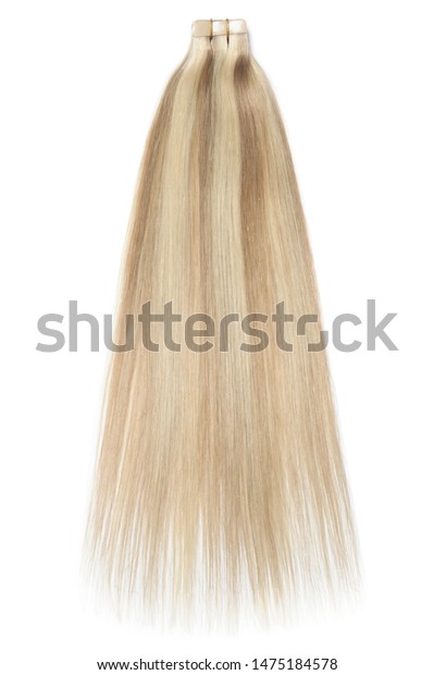 Straight Brown Mixed Blonde Tape Remy Stock Photo Edit Now
