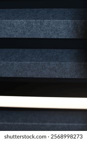 straight lines at an angle from ceiling