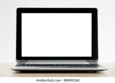 Straight On View Of Laptop, Tablet Hybrid