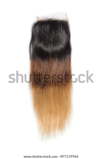 Straight Three Tone Ombre Black Brown Stock Photo Edit Now 497119966