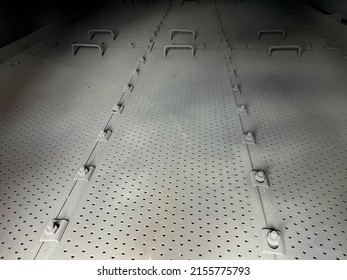 Strainer Plate In The Distillation Column Close-up