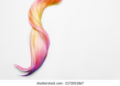 multicolored Strand view hair