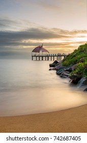 The Strand Jetty, Townsville. Sunrise Over The Strand