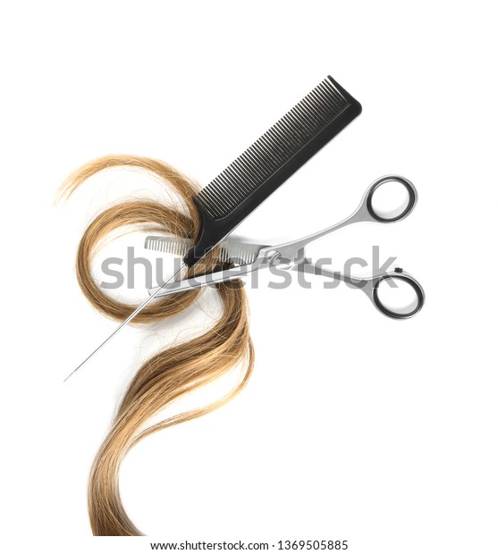 Strand Light Brown Hair Comb Thinning Stock Photo Edit Now