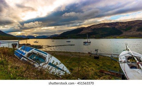 stranded boats