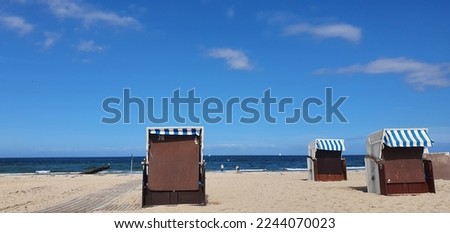 A Strandkorb, is a typical Balticsea's beach chairs.
