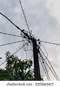 Strands Of Tangled Electrical Wires