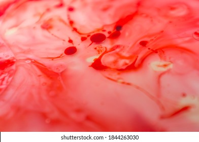 Strange abstract patterns made using milk and paint to be used as background