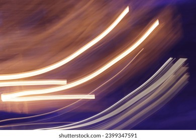 A strange pattern with blurred light 