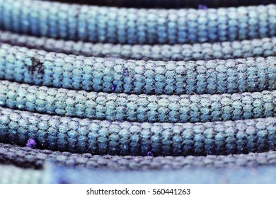 straps at construction area.