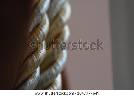 Straps taken in detail against blur background