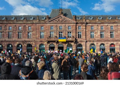 Strasbourg Against War On Ukraine, 26 Febrary 2022, Against Putin, Place Kleber