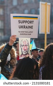 Strasbourg Against War On Ukraine, 26 Febrary 2022, Against Putin, Place Kleber