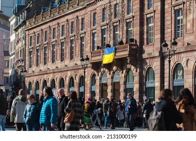 Strasbourg Against War On Ukraine, 26 Febrary 2022, Against Putin, Place Kleber