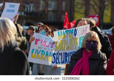 Strasbourg Against War On Ukraine, 26 Febrary 2022, Against Putin, Place Kleber