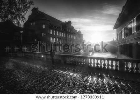 Similar – Foto Bild Hamburg Speicherstadt Block E Sonnenuntergang