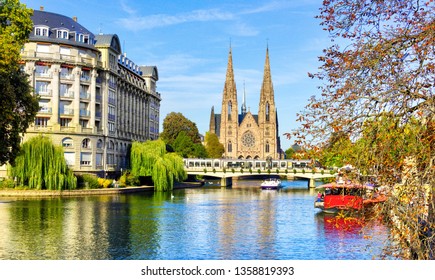 Strasbourg Cathedral River View - France, Travel Europe