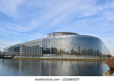 Strasbourg, France - 26.02.2019 European Parliament in Strasbourg 