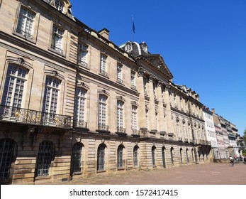 Strasbourg, France - August 31, 2019: 
Exterior Building Of The Palais Rohan (Rohan Palace) In Strasbourg Is The Former Residence Of The Prince-bishops And Cardinals Of The House Of Rohan,