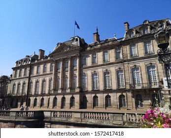 Strasbourg, France - August 31, 2019: 
Exterior Building Of The Palais Rohan (Rohan Palace) In Strasbourg Is The Former Residence Of The Prince-bishops And Cardinals Of The House Of Rohan,