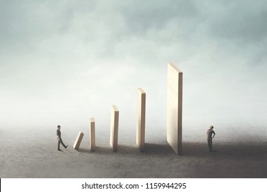 strategy to eliminate the rival, surreal concept - Shutterstock ID 1159944295