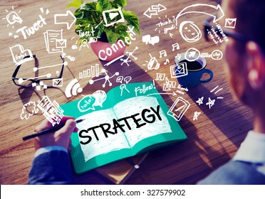 Strategy Online Social Media Networking Marketing Concept