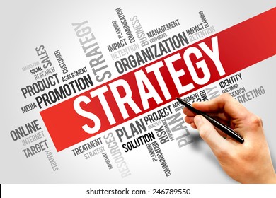 Strategy Word Cloud Business Concept Stock Photo 246789550 | Shutterstock