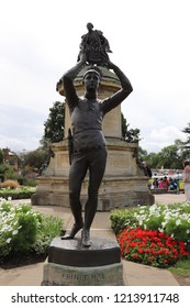 Stratford-upon-Avon. Oct 2018 - The Shakespeare Memorial Statues By Lord Ronald Gower