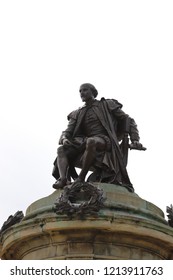 Stratford-upon-Avon. Oct 2018 - The Shakespeare Memorial Statues By Lord Ronald Gower