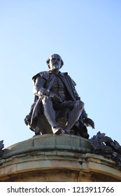 Stratford-upon-Avon. Oct 2018 - The Shakespeare Memorial Statues By Lord Ronald Gower