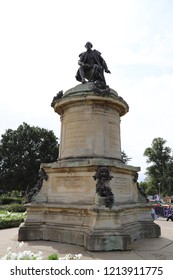 Stratford-upon-Avon. Oct 2018 - The Shakespeare Memorial Statues By Lord Ronald Gower