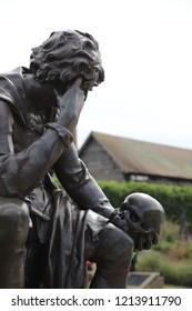 Stratford-upon-Avon. Oct 2018 - The Shakespeare Memorial Statues By Lord Ronald Gower