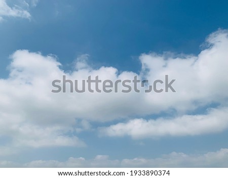 Stratocumulus clouds with blue sky background at Bangkok, Thailand. No focus