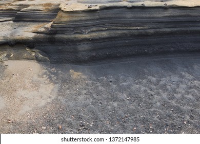 Stratum Of Earth Crust In Cross-section