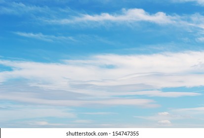 Stratus Clouds In A Blue Sky