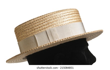 Straw Boater Hat  